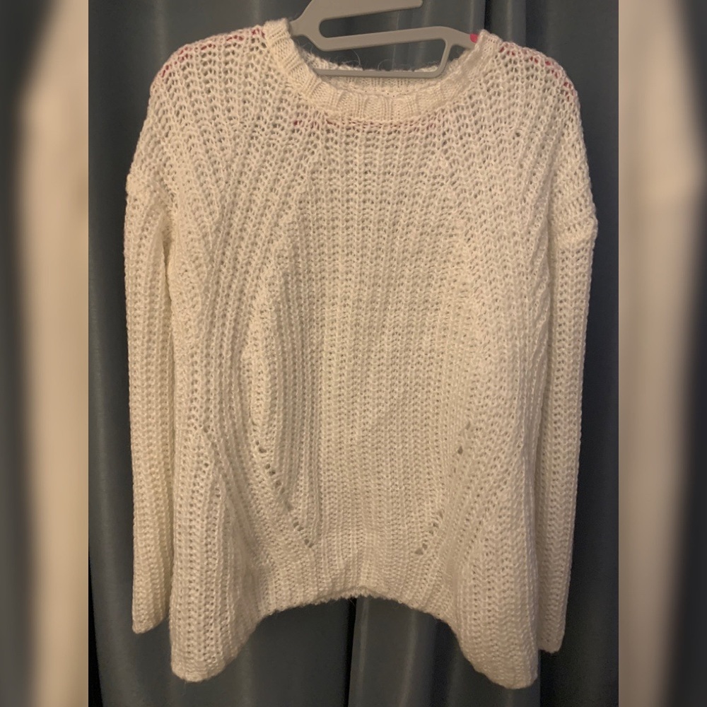 Cozy cream knit sweater